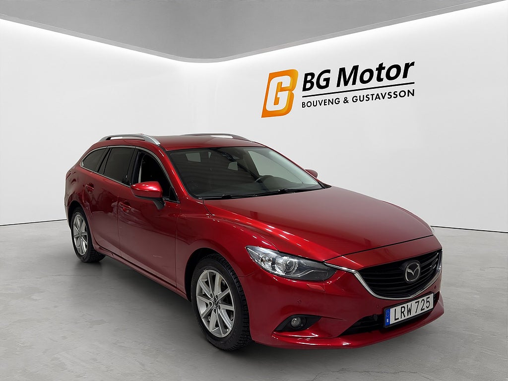 Mazda 6 Wagon 2.2 SKYACTIV-D 175hk Aut Drag/M-värmare/BOSE