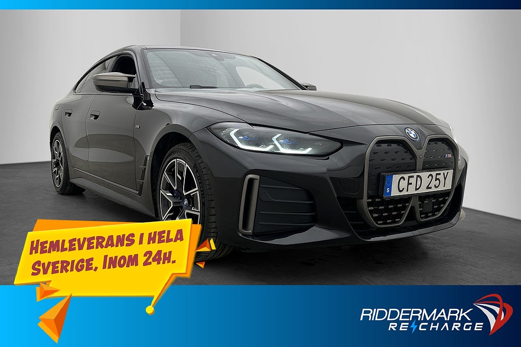 BMW i4 M50 544hk xDrive M-Sport HUD 360° Dragkrok MOMS