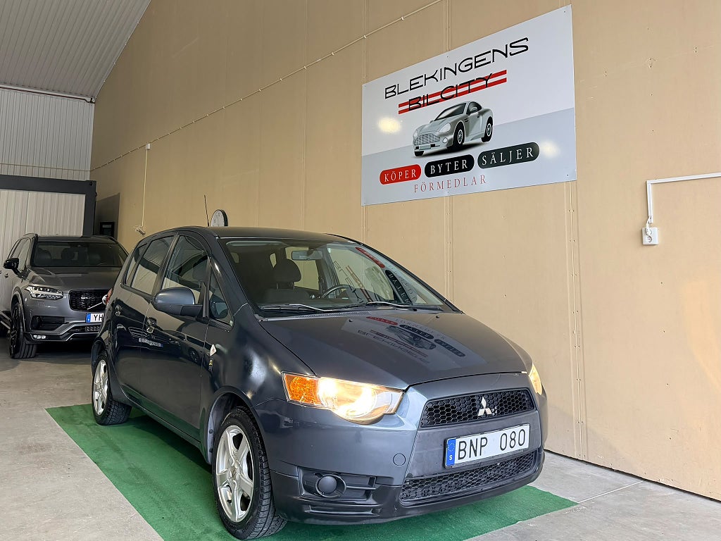 Mitsubishi Colt 5-dörrar 1.3 MIVEC ClearTec AS&G Dragkrok Farthållare
