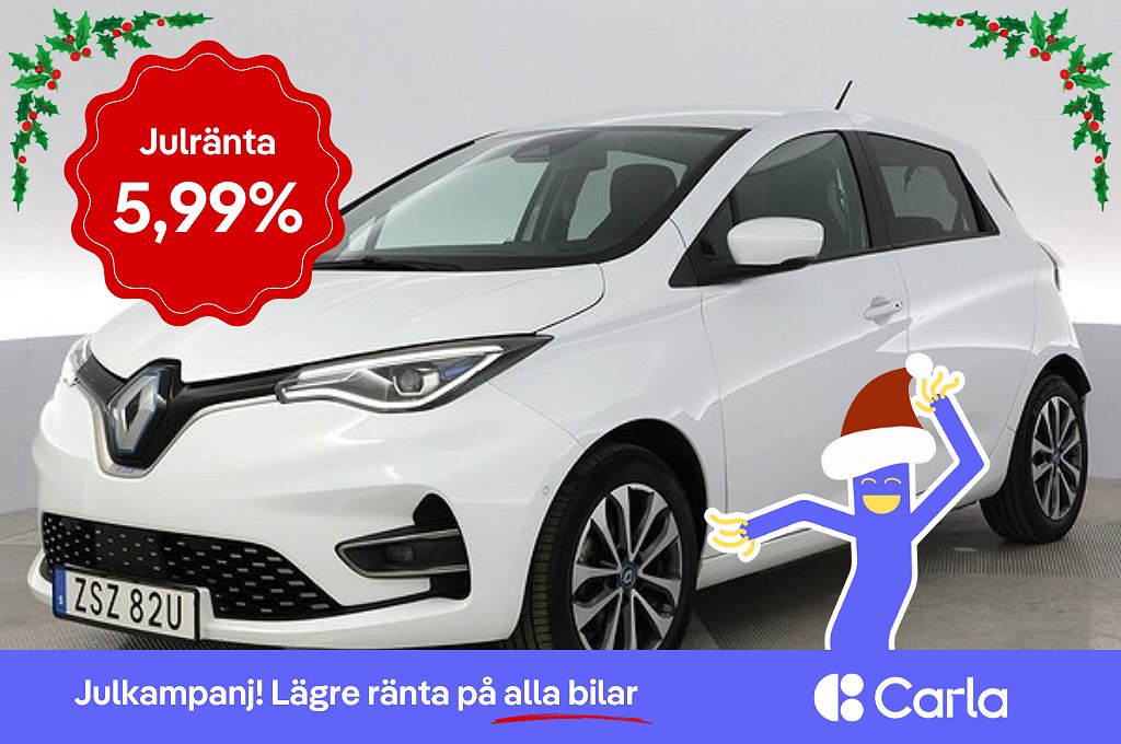 Renault Zoe R135 52 kWh Intens Batteriköp Kamera V-hjul 5,99