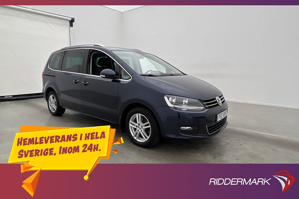 Volkswagen Sharan TDI 7-sits Pano El-dörrar Värmare Kamera