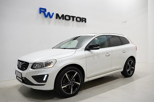 Volvo XC60 D5 AWD Black R-Design Pano B-kamera VOC Skinn Drag 20"