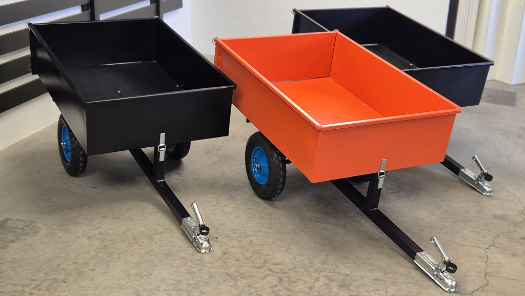 GAR Atv släp trädgårdsvagn kärra 120x80x30 cm 