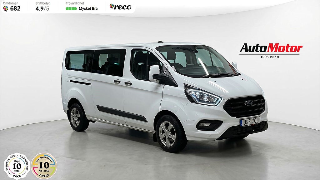 Ford Transit Custom 320 Kombi 2.0 9-sits/lång/Värmare