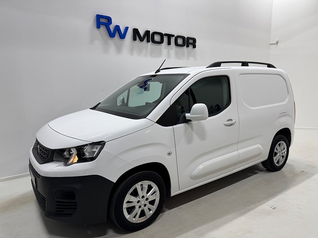 Peugeot Partner Utökad Last 1.5 100hk BlueHDi D-värm B-kamera Drag MOMS
