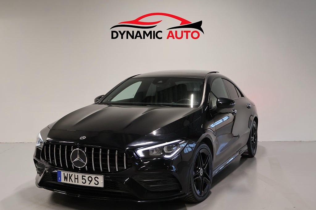 Mercedes-Benz CLA 200 AMG 163hk Panorama-Belysning-Burmester