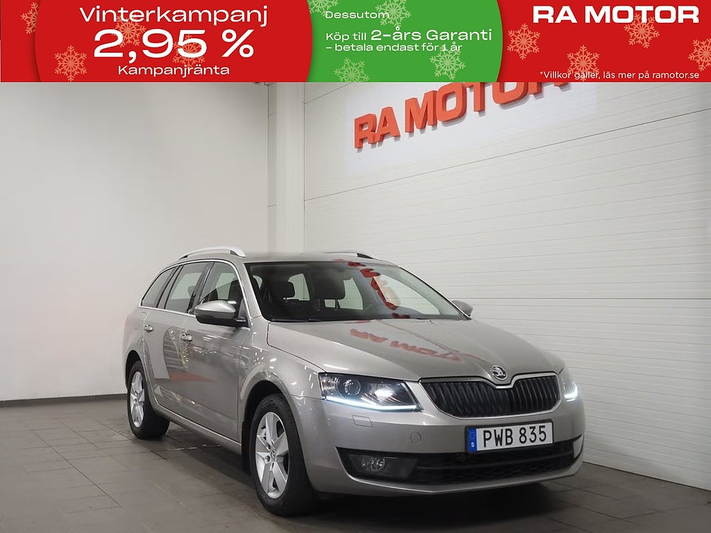 Skoda Octavia 1,2 TSI Elegance Kombi Aut Motorvärmare P-Sensorer 2015