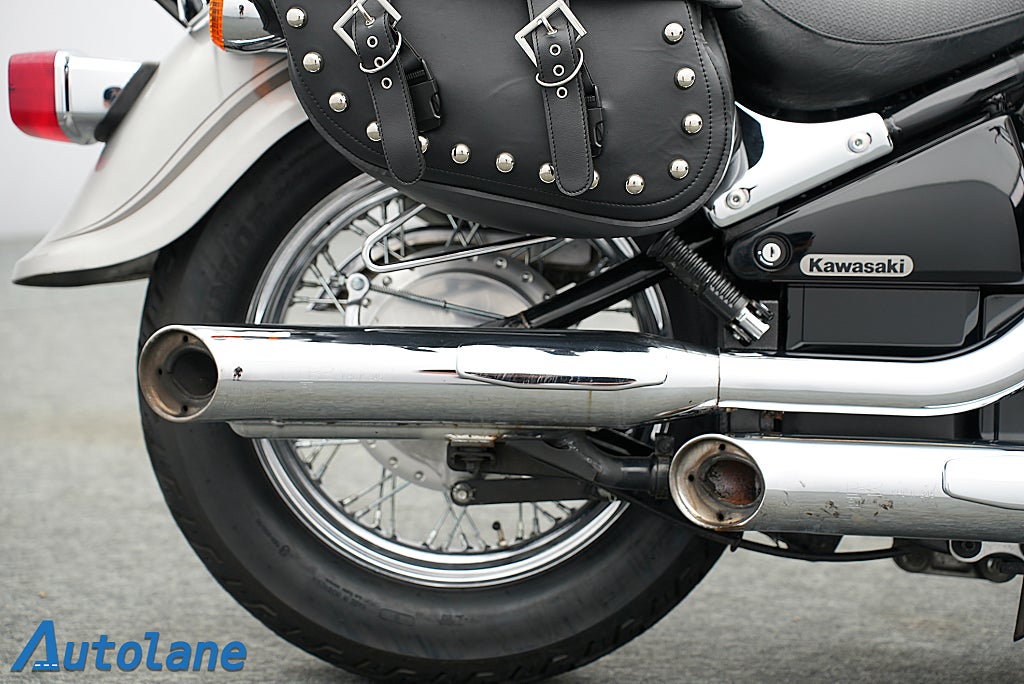 Kawasaki Vulcan 800 *Nyservad Sidoväskor Sissybar