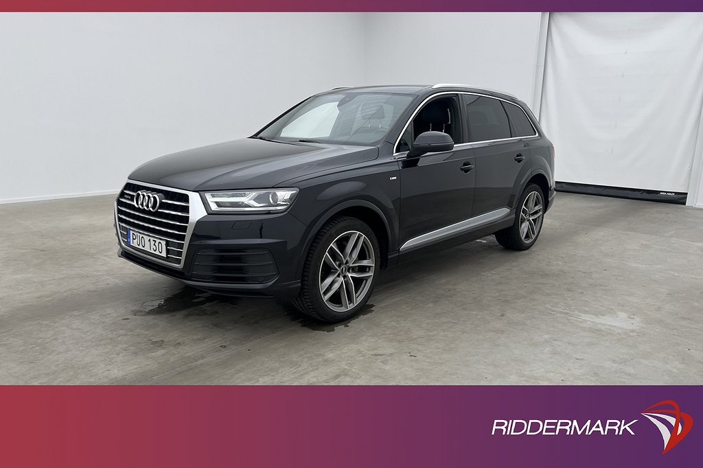 Audi Q7 3.0 TDI Q 272hk S-line 7-sits Cockpit BOSE Luft Drag