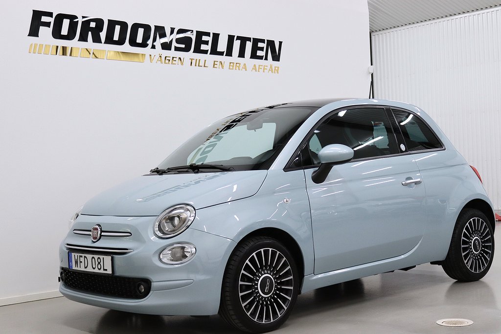 Fiat 500 Hybrid Launch Edt Pano Värmare CarPlay V-hjul 70hk