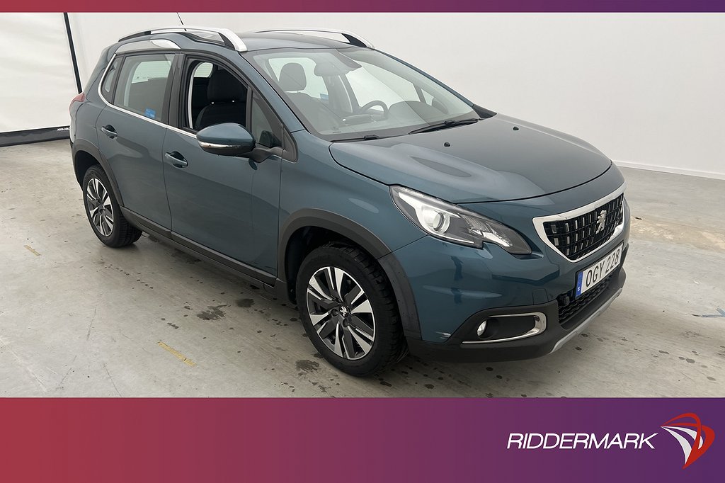 Peugeot 2008 1.2 VTi 82hk Allure M/K-Värm Halvskinn Sensorer