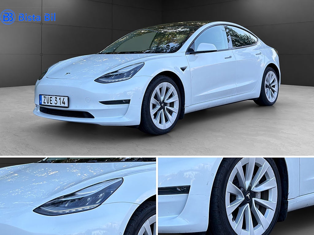 Tesla Model 3 AWD Long Range | Värmepump | Läder | Pano | FSD | 498Hk