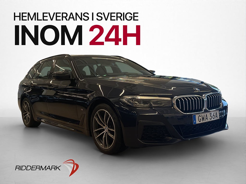 BMW 520d xDrive M Sport Skinnklädsel Kamera Drag CarPlay