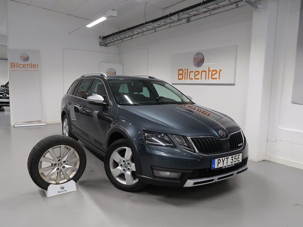 Skoda Octavia Scout 2.0 TDI 4x4 Premium V-Däck ingår Cockpit-CANTON-Drag-Vä