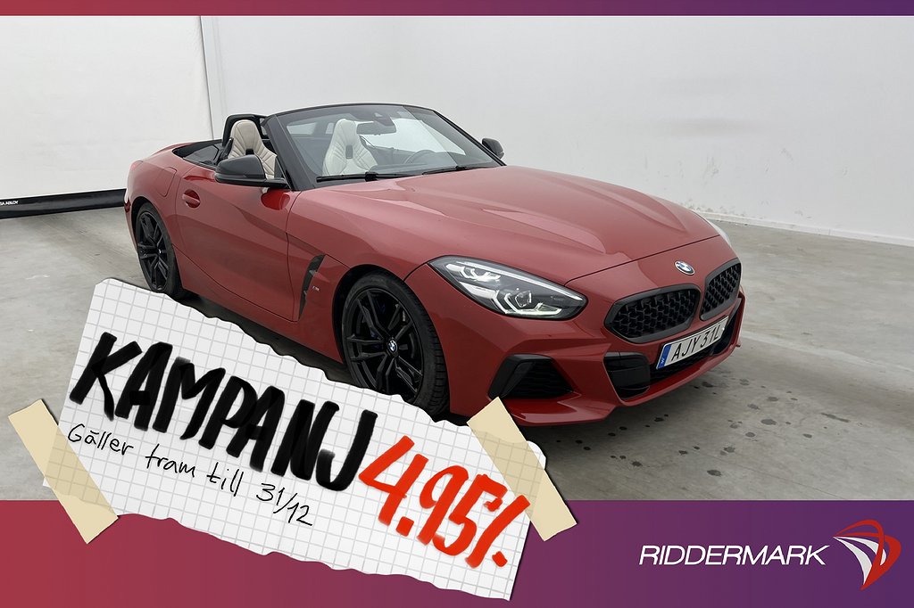 BMW Z4 M40i 340hk Adaptivt-Chassi HiFi H 4,95% Ränta