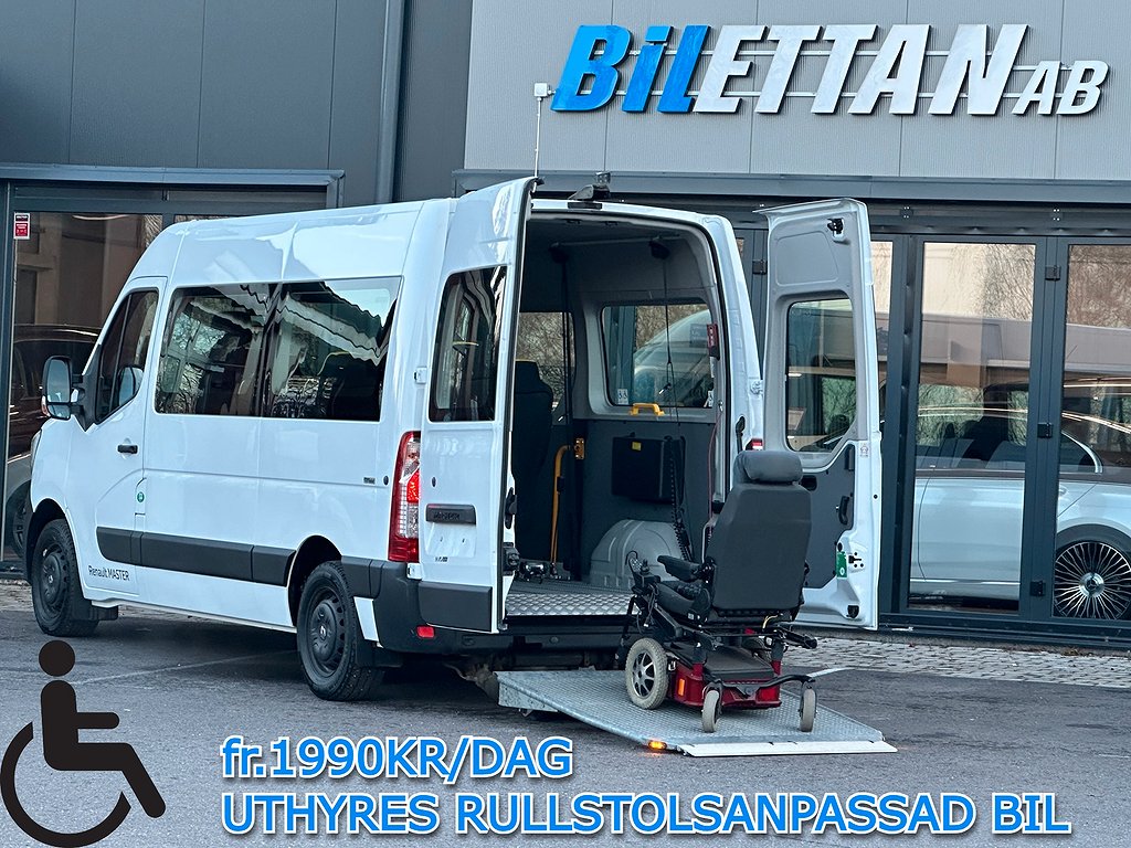 Renault Master Automat|Handikappanpassad|UTHYRES fr.1990kr