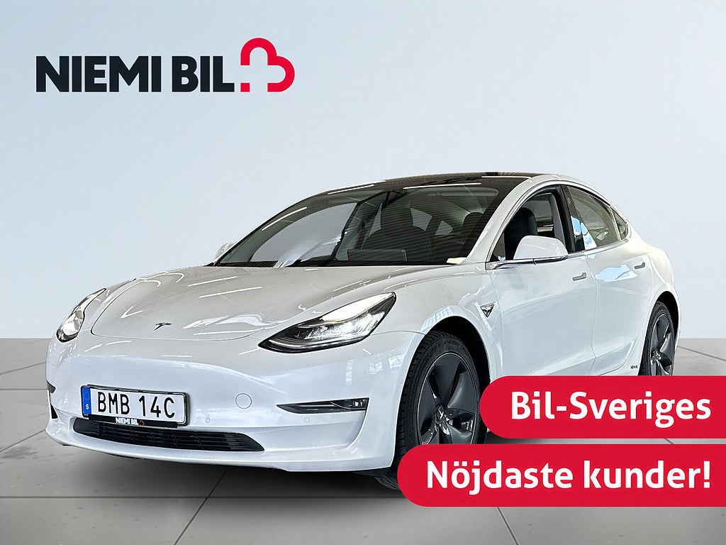 Tesla Model 3 Long Range AWD 440 hk PremiumLjud/Pano/Skinn/Autopilot3