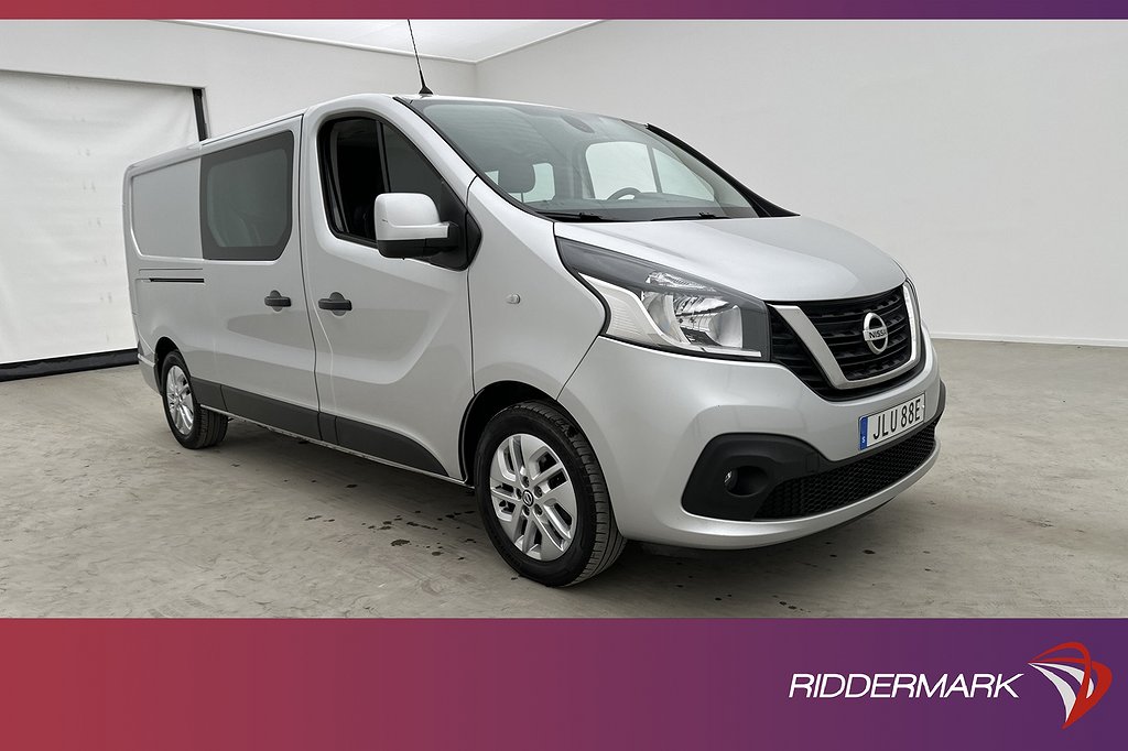 Nissan NV300 CrewVan L2 170hk Värm Drag 2xDörr Moms 1-ÄGARE