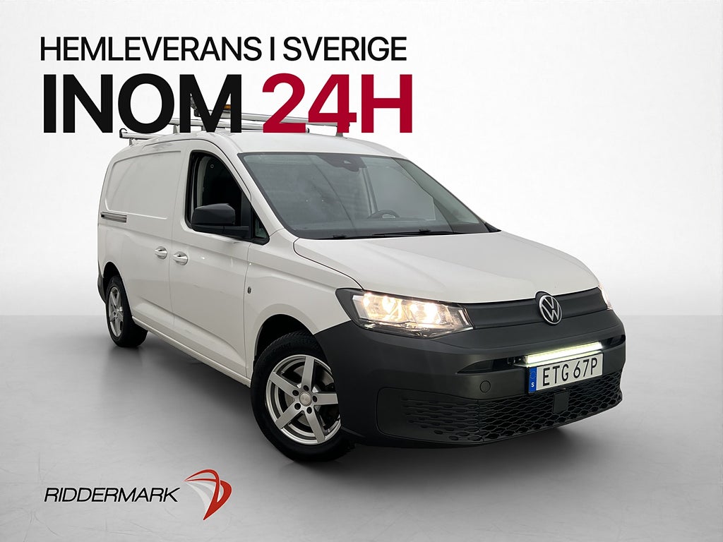 Volkswagen Caddy Maxi Cargo Värm Drag Kamera CARPLAY Moms