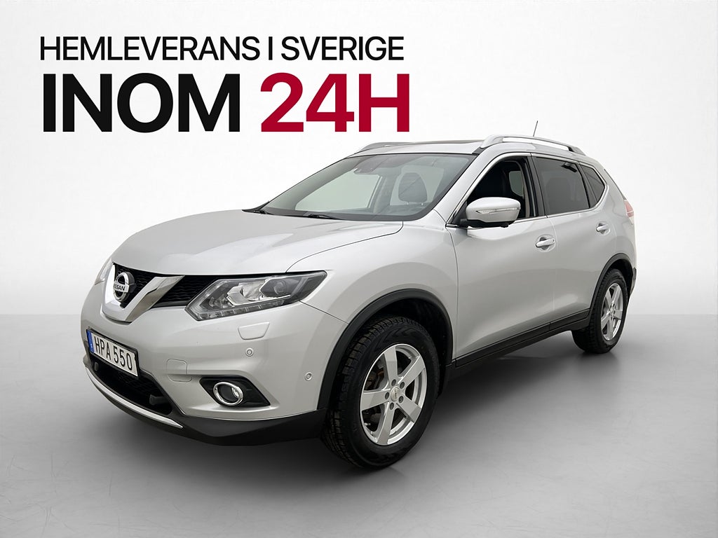 Nissan X-Trail 1.6 dCi Tekna 7-Sits Pano 360° Skinn Drag