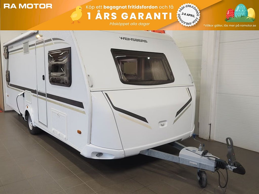 Weinsberg CaraOne 550 UK Påsmarkis Solcell Totalvikt 1700kg 2016