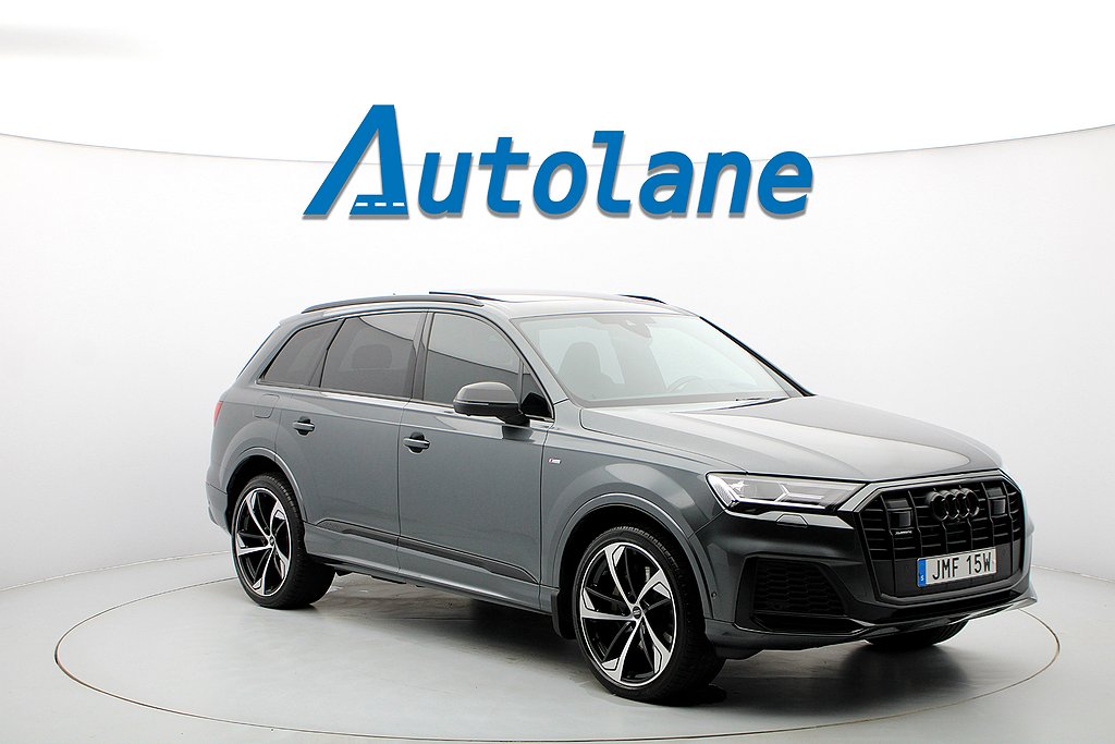 Audi Q7 55 TFSI S-Line, Panorama, B&O, Head-Up, 360° 340hk