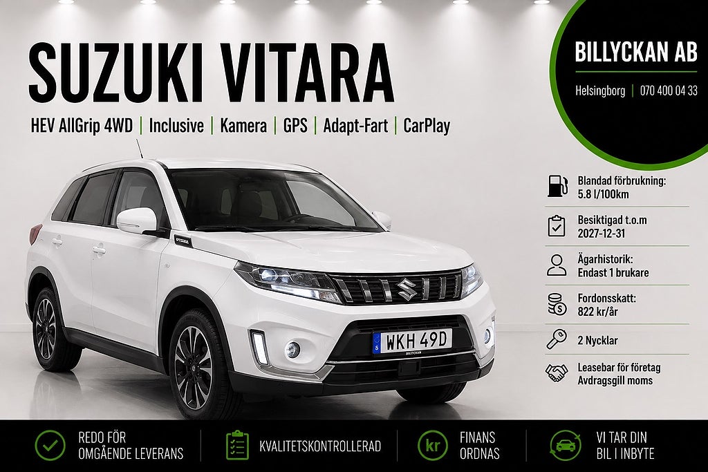 Suzuki Vitara HEV AllGrip 4WD |Inclusive|Kamera|GPS|Adap-Fart|CarPlay