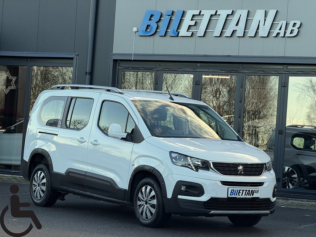 Peugeot Rifter 1.5 BlueHDi|Handikappanpassad|Värmare|Rullstol|Moms