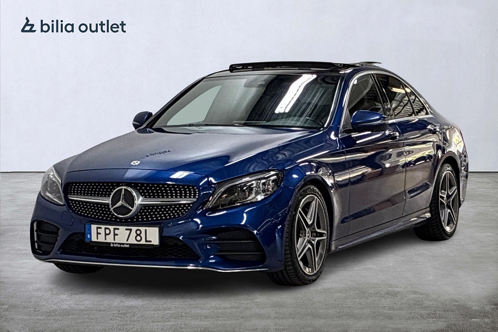 Mercedes-Benz C 220 d AMG 194hk Panorama Navi Burmester Carplay 360° 