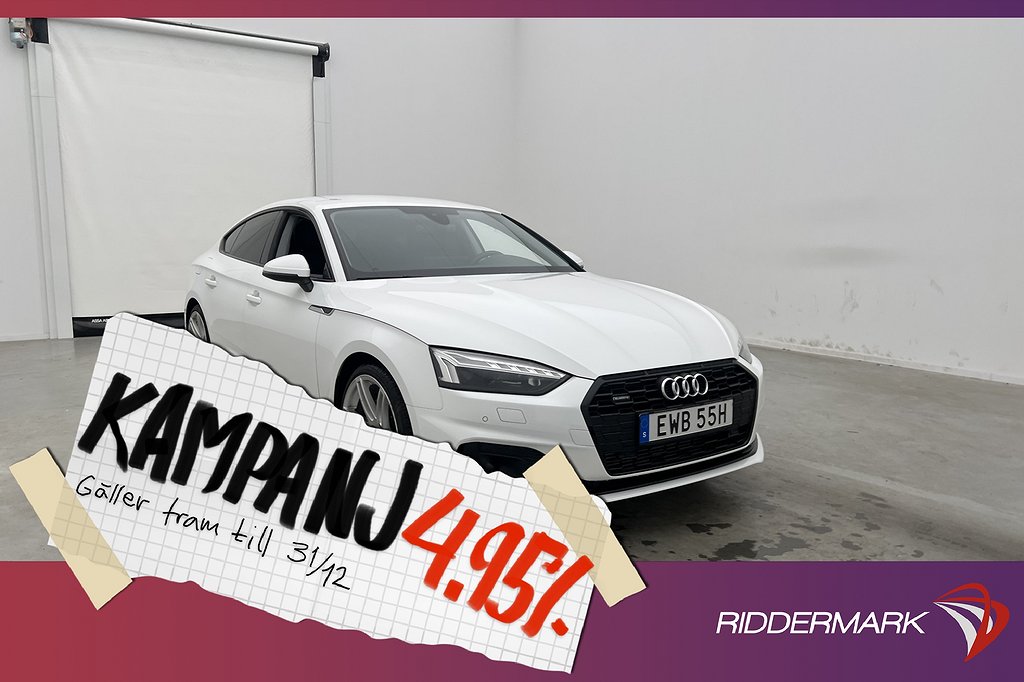 Audi A5 Sportback 45 TFSI Q 265hk Proline Backka 4,95% Ränta