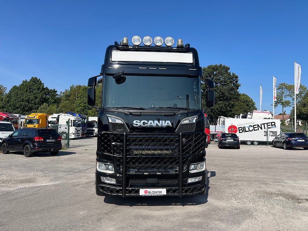 Scania R650 V8 6x4 Tandem Lastväxlare, Kranflak & Liftdumper, Euro 6