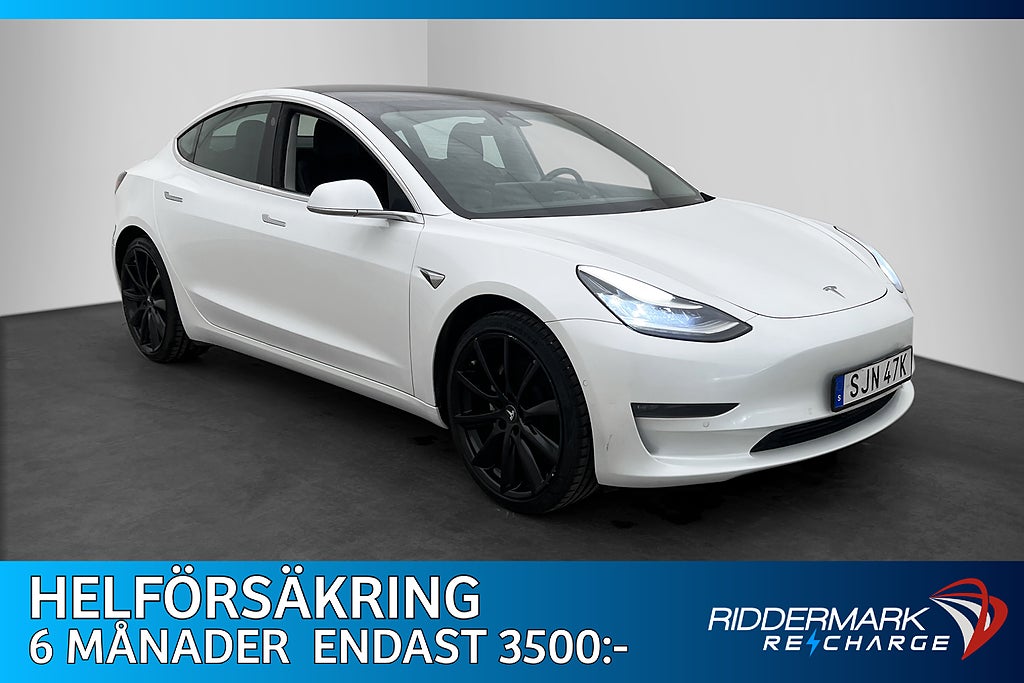 Tesla Model 3 Standard Range Plus 258hk Pano Dragkrok AP