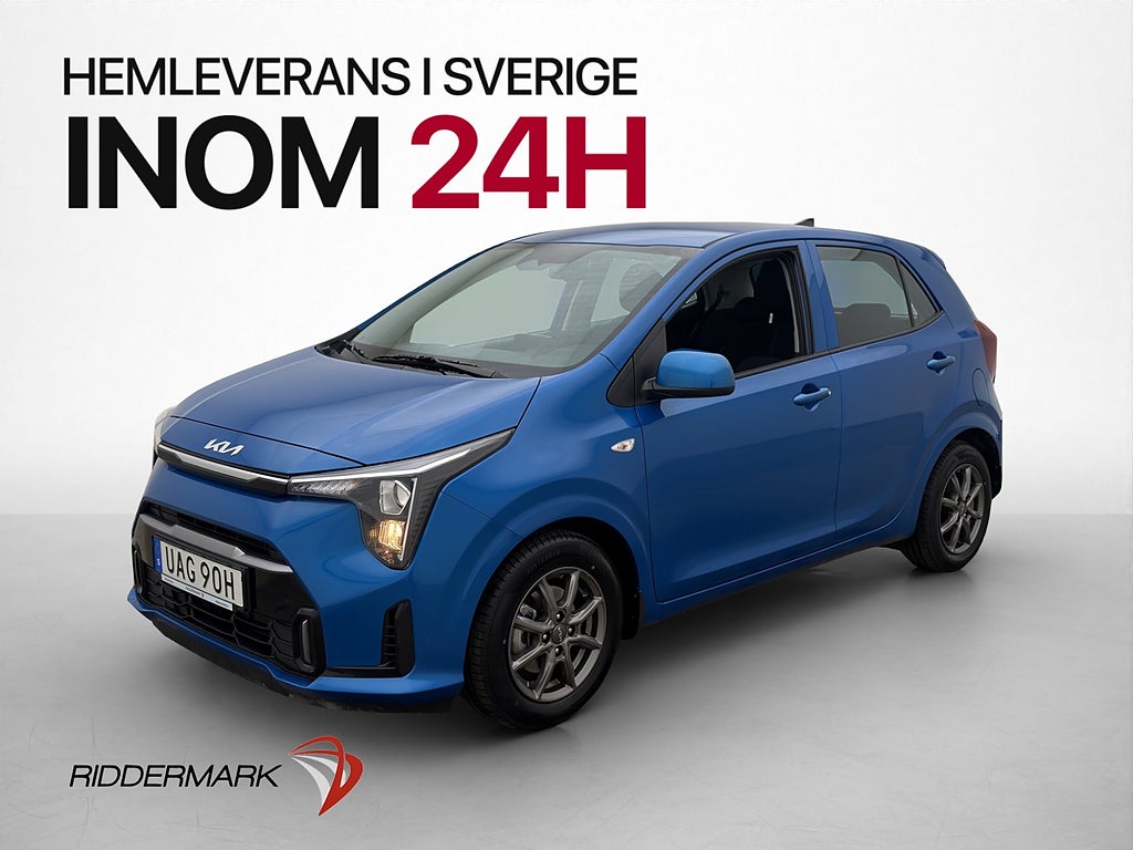 Kia Picanto 1.0 63hk Kamera CarPlay Rattvärme Farthållare