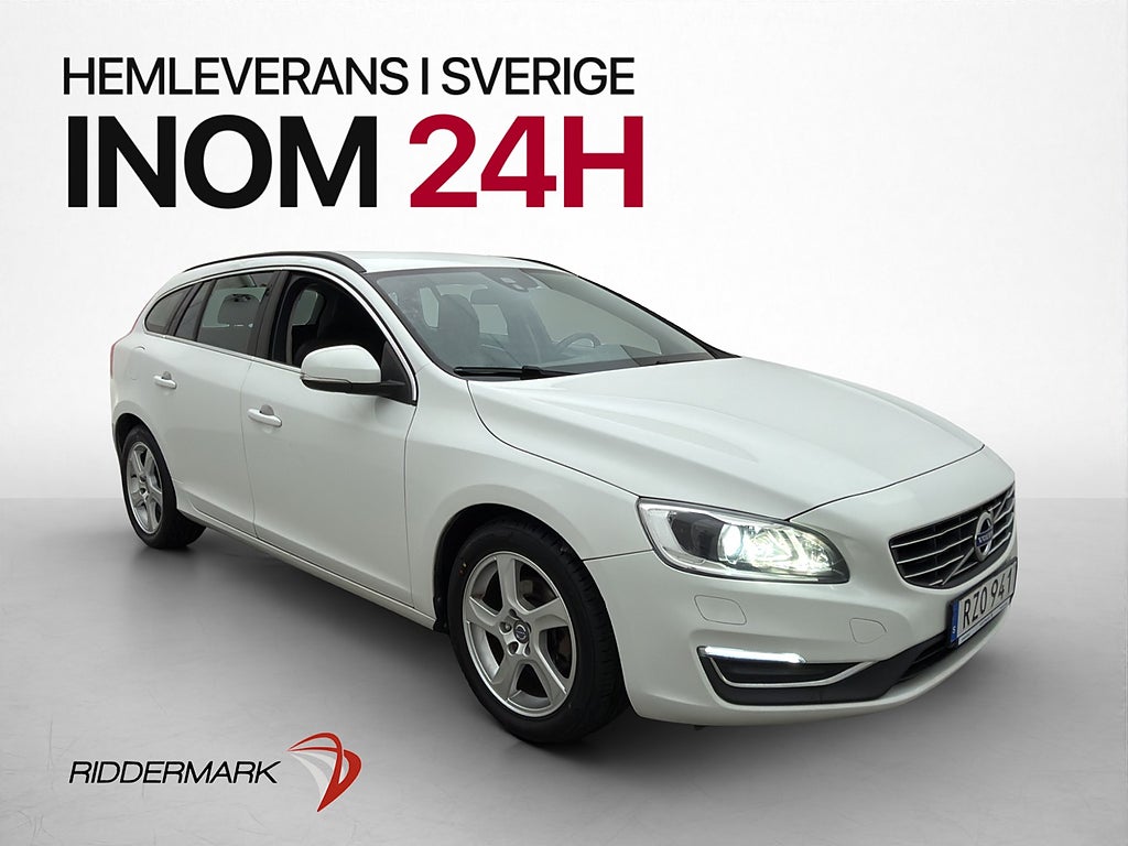 Volvo V60 D4 190hk Momentum VOC Värmare Dragkrok Navi