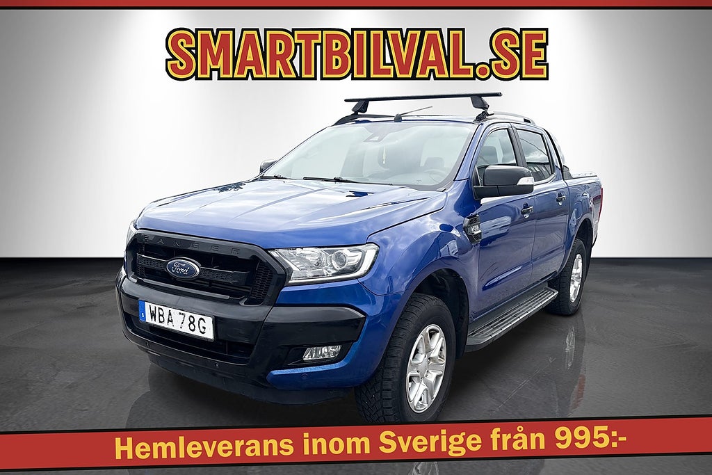 Ford ranger Dubbelhytt 3.2 TDCi 4x4 Wildtrak Aut Skinn