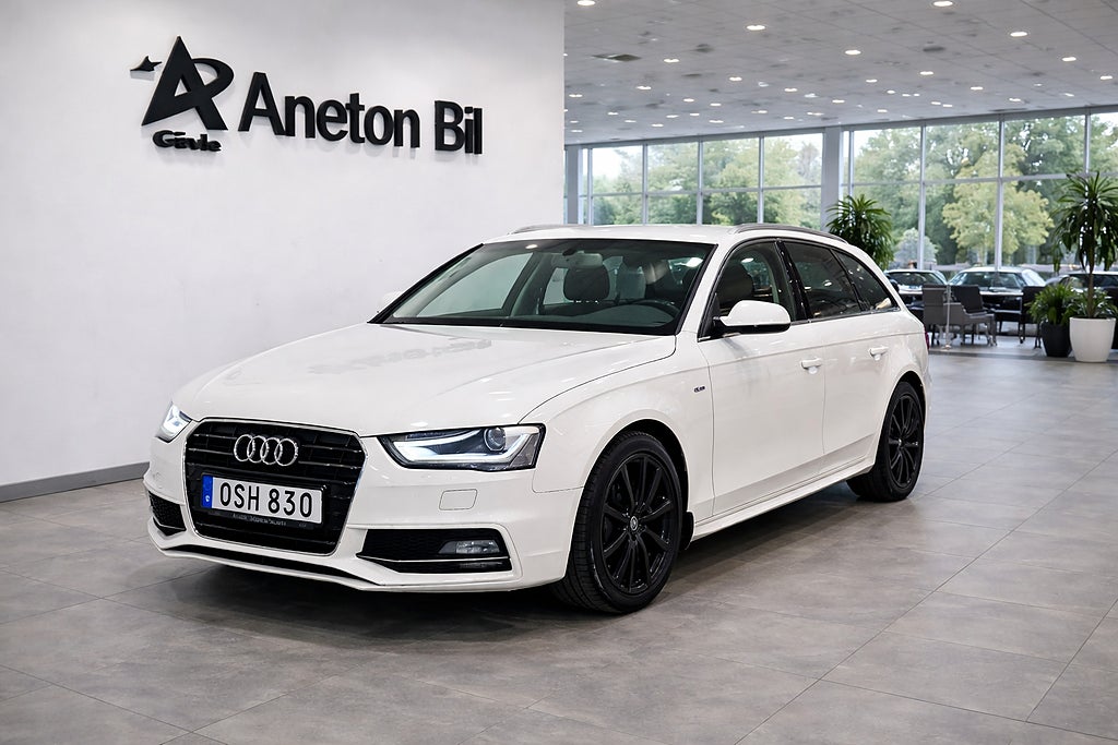 Audi A4 TDI 2.0 S-Line Alpinpaket, *D-värmare, Dragkrok* 