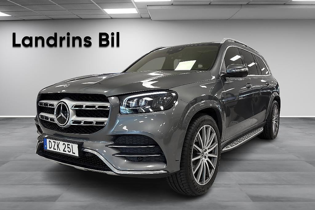 Mercedes-Benz GLS 400 d 4MATIC AMG Pano Drag Kaptensstolar 6-Sits Värmare