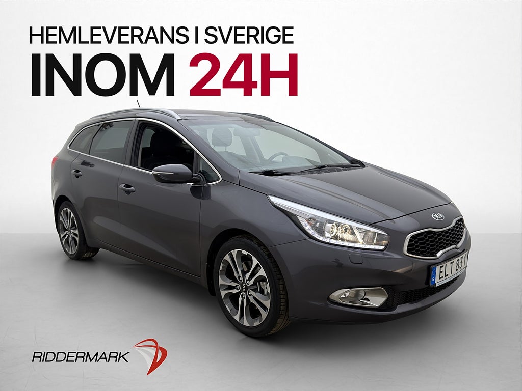 Kia Ceed SW 1.6 CRDi 128hk Pano Dragkrok Kamera Rattvärme
