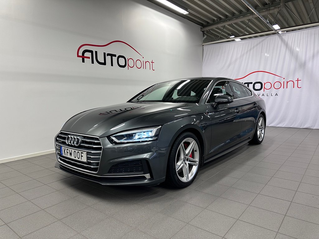 Audi A5 Sportback 45 TFSI 245hk quattro S Line|Värmare|Drag