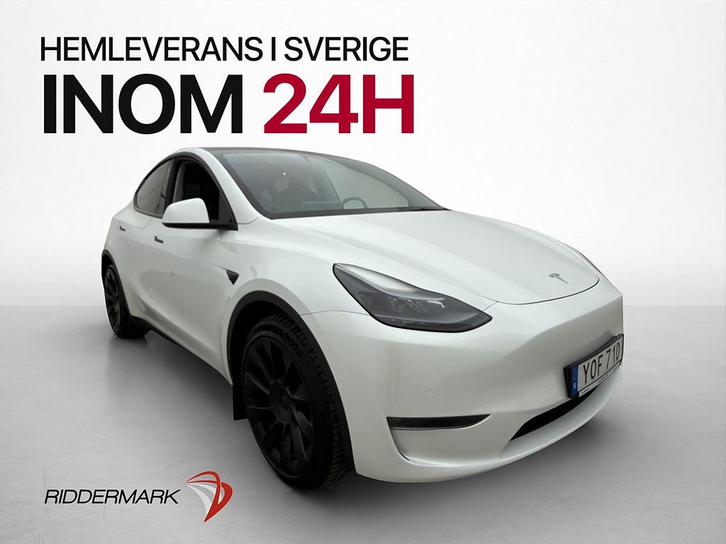 Tesla Model Y Long Range AWD Pano Kamera Skinn Värmare AP