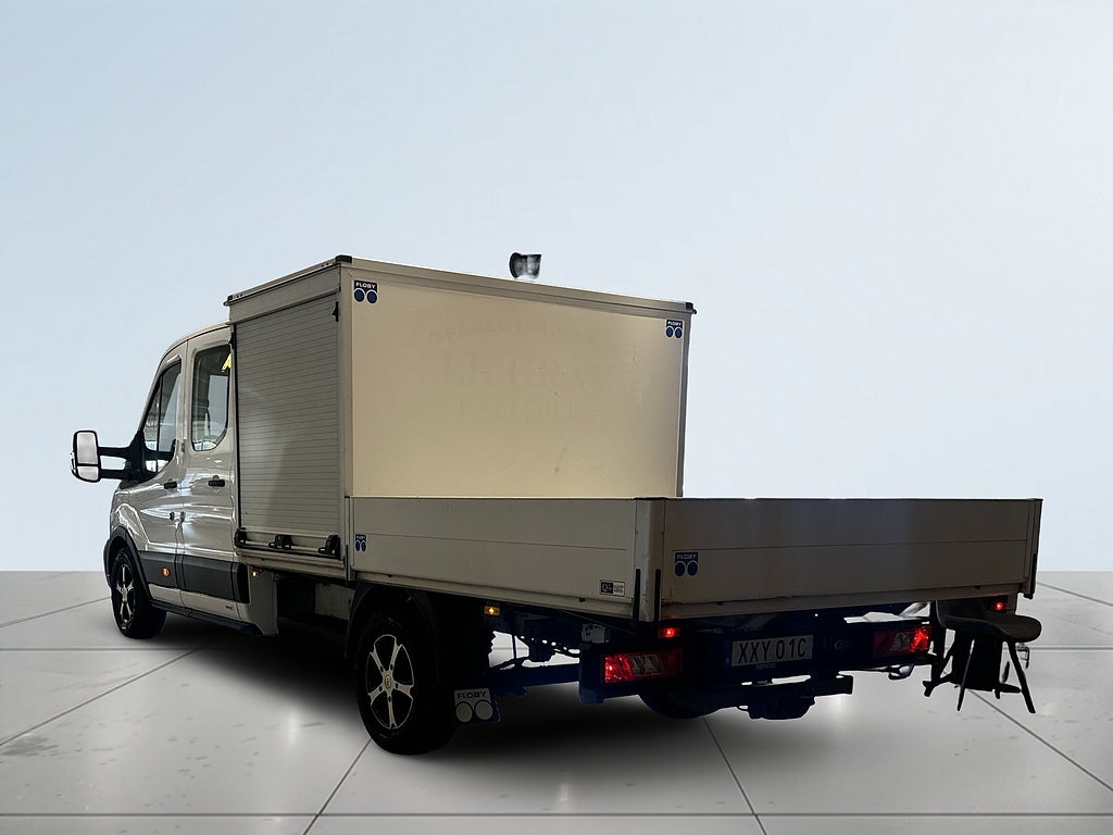 Ford transit 350 Chassi Dubbelhytt 2.0 6-sits MOMS S&V Drag Dvärmare