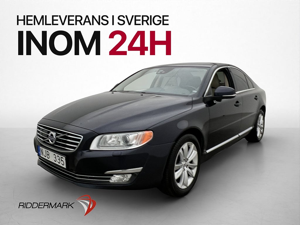 Volvo S80 T5 Summum Taklucka VOC Ventilerade Elstol Drag