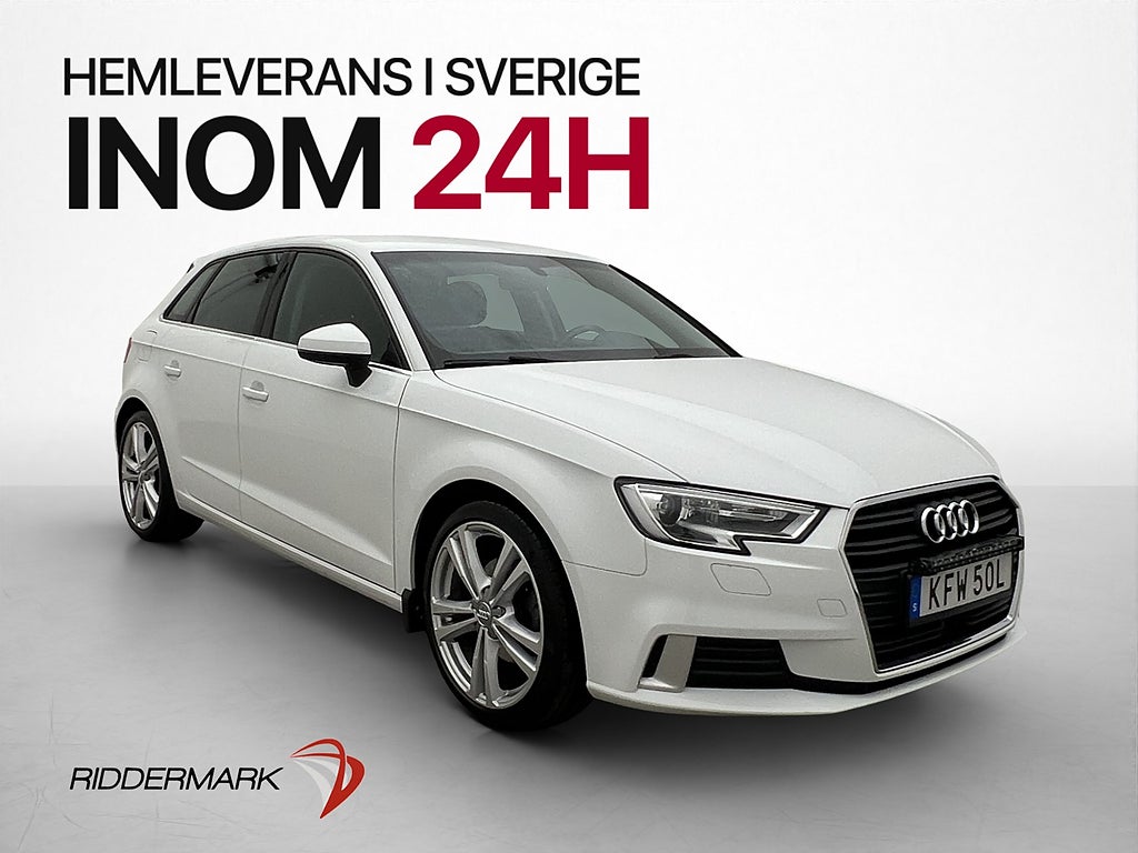 Audi A3 SB 35 TFSI 150hk Sport Edition Sensorer Adaptiv