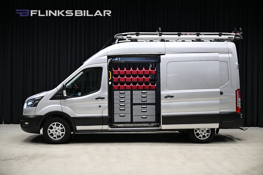 Ford Transit 350 185HK Automat|Dubbeldörr|Inredd|Takkorg|Moms|SeUTR!