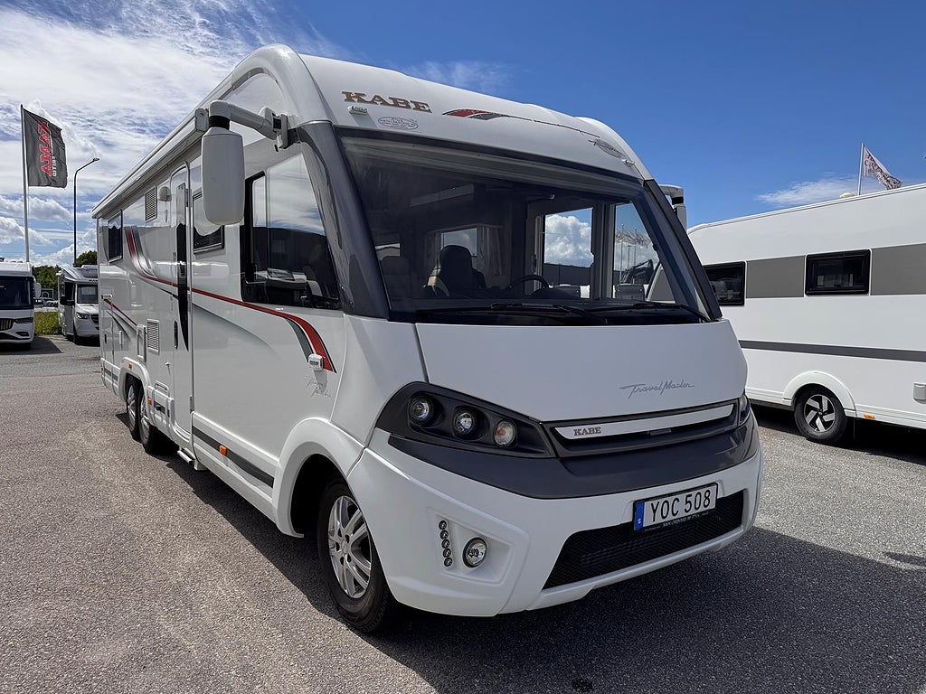 Kabe Travel Master I 860 LQB, Drag, solcell, Hydrauliska stödben