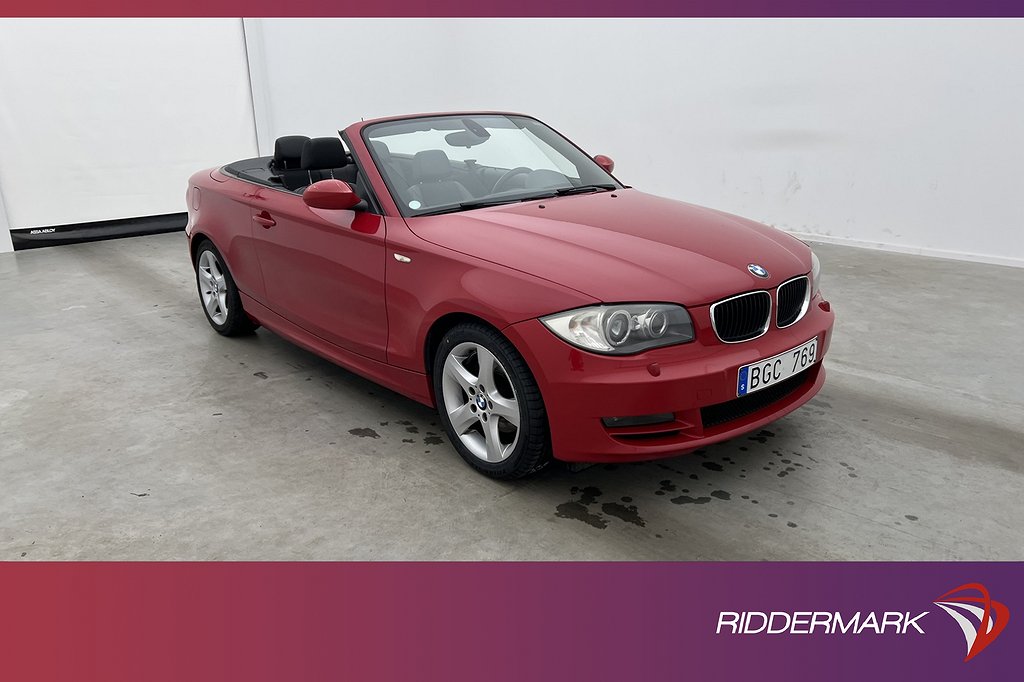 BMW 120 i Cabriolet Advantage Sensorer Halvskinn Välservad