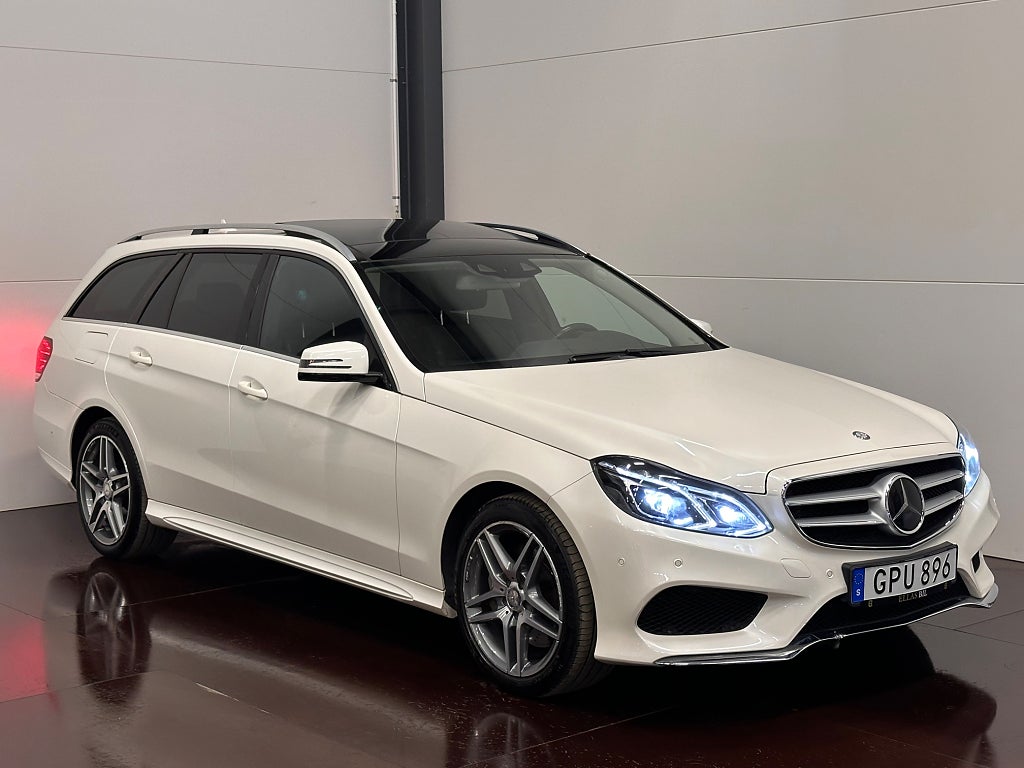 Mercedes-Benz E 350 T 4M 258HK AMG LUFT PANO H/K DRAG VÄRMARE SE SPEC*