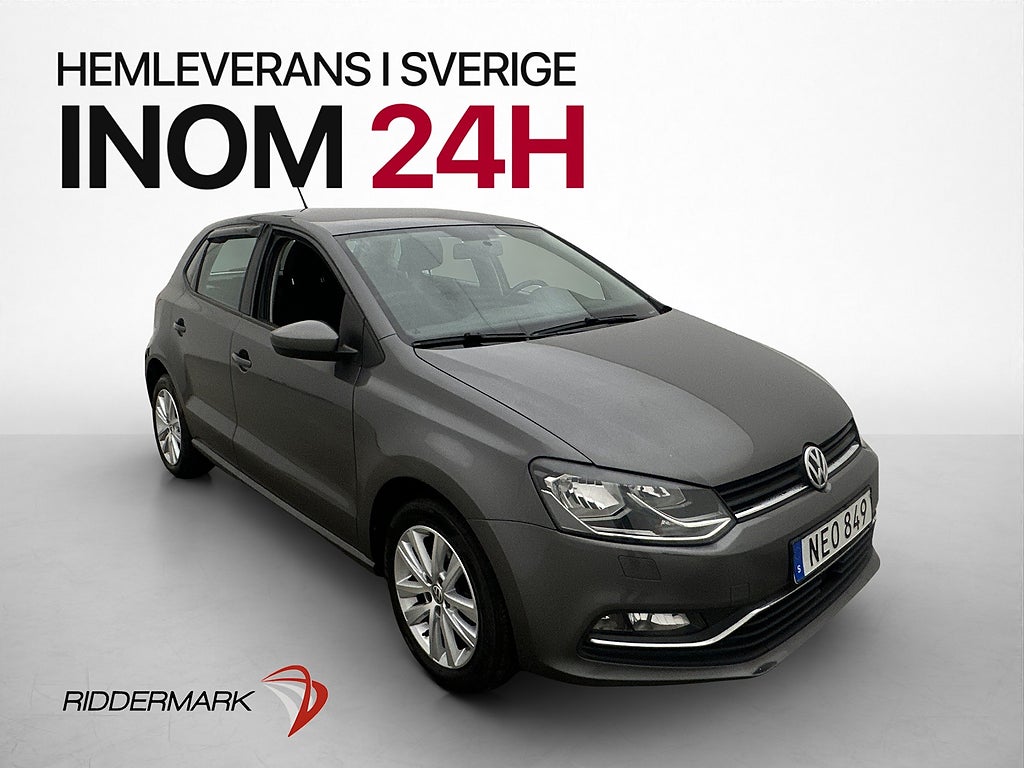 Volkswagen Polo 1.2 TSI 90hk 1 Brukare Bluetooth 360kr Skatt