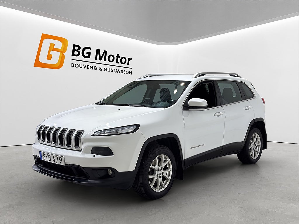 Jeep Cherokee 2.0 CRD 4WD 170HK Aut Drag/M-värmare/Keyless/Backkamera