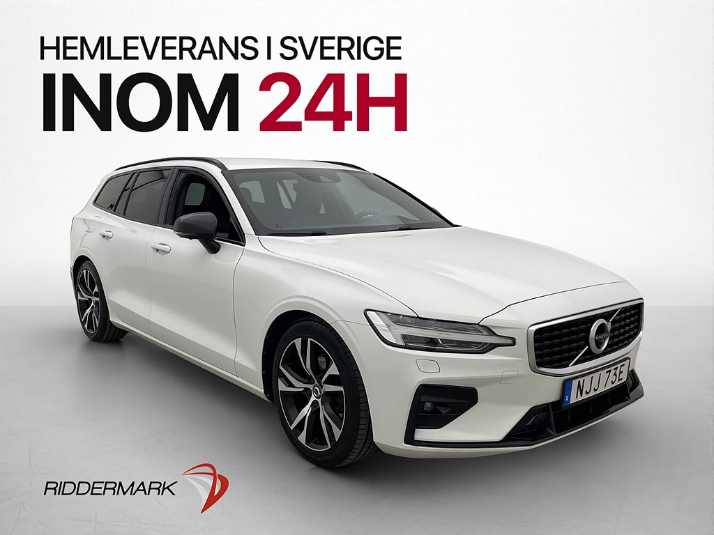 Volvo V60 D4 R-Design H/K Drag 360° Skinn Värmare BLIS MOMS